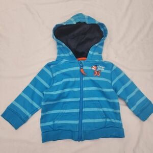 Topo Infant boy 12-18m blue Dino zip up jacket #L001